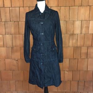 Freestyle Revolution dark denim trench jacket